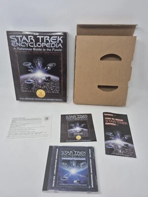 Star Trek Interactive Encyclopedia 3.0 CD-ROM 1997 MacWindows 95 PC CAJA GRANDE Foto 1 de 4