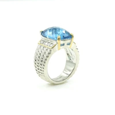 Anillo de lujo de acero inoxidable 316 para mujer Foto 1 de 4