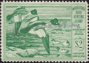 US Scott #RW16 Used VF 2.00 1949 US Federal Duck Stamp CV 15.00 - Picture 1 of 1