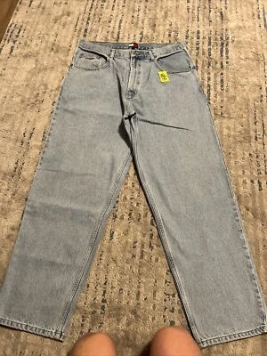 Tommy Hilfiger Jeans Men 36 x 30 Light Blue Denim Baggy Wide Leg Y2K Vintage - Image 1 of 4