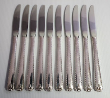 Oneida Prestige BORDEAUX Dinner Knives Silverplate 1945- Set of 10