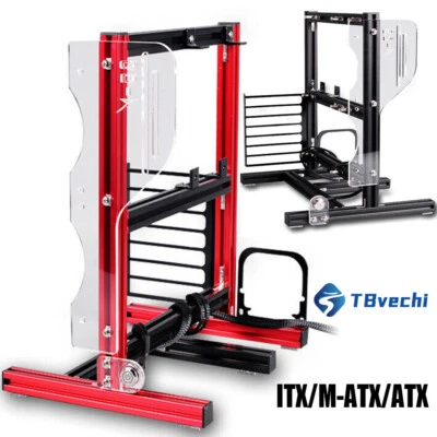 ATX ITX MATX Open Air Case Water Cooling PC Frame Test Bench Fan Stand Chassic - Image 1 of 4