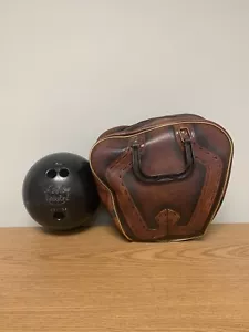 VTG AMF Strikeline Bowling With VTG Vintage Scovill Brown Bowling Ball Bag - Picture 1 of 12
