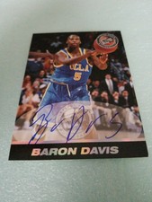 BARON DAVIS 1999 Press Pass SE "Autographs-Blue" Serial #100/100- UCLA 