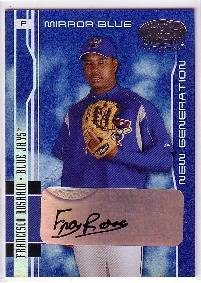 2003 Certified Materials Mirror Blue Autographs #214 Francisco Rosario NG/50  - Image 1 of 1
