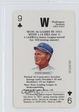 1991 Walter Johnson #9C HOF