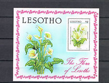Lesotho 1987 Block 43 Flora/Blumen schon Postfrisch