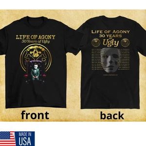 Camisa 2 Lados Life of Agony 2025 Ugly 30th US Tour Negra Unisex S-5XL - Imagen 1 de 4