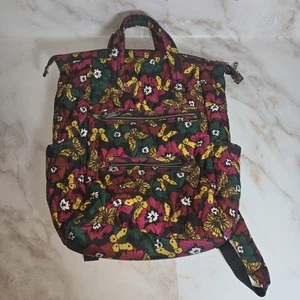 Time and Tru Womens Selma Backpack Butterfly Floral School Office Day Trip Bag - Picture 1 of 11