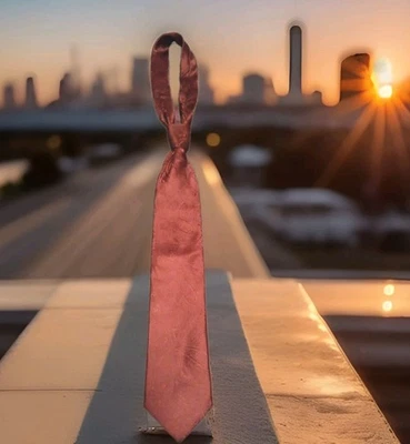 Vesuvio Napoli In Italy Men's  long necktie Polyester Paisley eggplant SKU 306 - Image 1 of 4