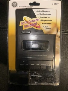GE Cassette Recorder AC/DC Converter 3-5027 Microphone Speaker - Picture 1 of 12