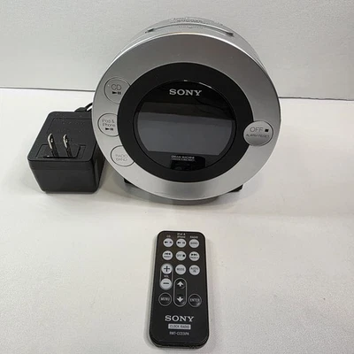 Sony Dream Machine ICF-CD3iP FM/AM Clock Radio, CD Player & Ipod Dock, W/ Remote - Image 1 of 4