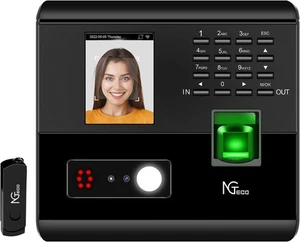 NGTeco APP-Based Time Clocks, 4-in-1 (Face, Fingerprint, RFID, PIN) Times Clock - Picture 1 of 6