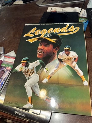 Rickey Henderson Legends Memorabilla Price Guide May June 1991 Gallery Included - Image 1 of 4