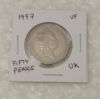 UNITED KINGDOM ~ 50 Pence~ Fifty Pence 1997~* VF~ Coin - Image 1 of 4