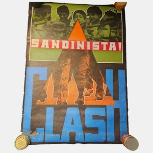 The Clash Sandinista! Póster álbum 34x48 exhibición gigante de colección 1981 tienda de discos  - Imagen 1 de 9