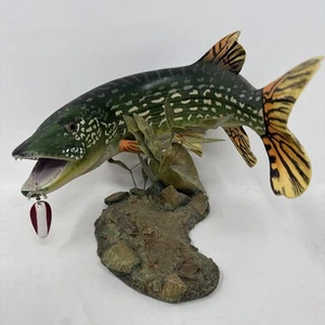 Danbury Mint Great Northern Pike George Kruth Fisch Skulptur realistisches Angeln - Bild 1 von 18