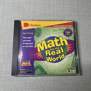 Davidson - Math For The Real World PC Game - Ages 10+ Untested - Picture 1 of 11