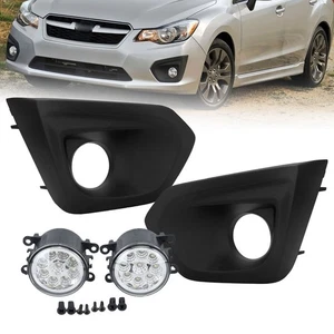 JUEGO DE 4 PIEZAS LED parachoques luz antiniebla bisel cubierta para Subaru Impreza 2,0 L 2012-2014 - Imagen 1 de 20