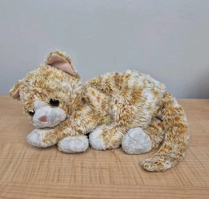 TY Classic Orange Striped Cat Cobbler Plush Tabby Kitten Floppy 2009 10”- Read - Picture 1 of 16
