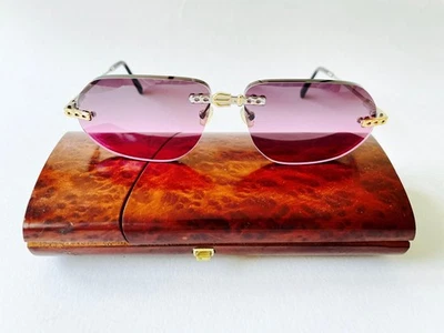 vintage VIDI VICI Cintura platinum rimless sunglasses Germany no Fred Cartier - Bild 1 von 4