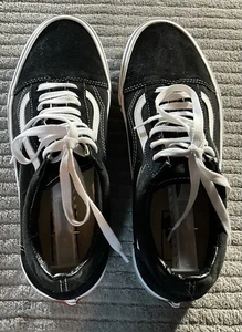 Vans Old Skool Low Top Herren Schwarz Turnschuhe Größe 10 - Bild 1 von 16