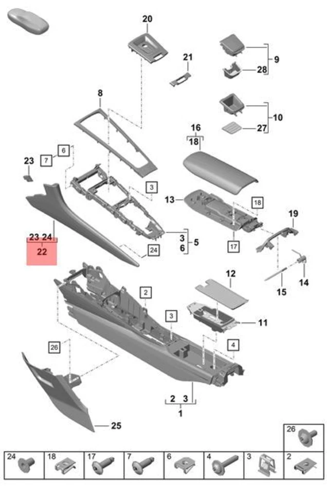 Panel de cuero derecho genuino PORSCHE 718 Boxster Cayman GT4 982858066AQT0 Foto 1 de 1
