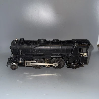 MARX 999 BLACK DIECAST METAL 2-4-2 STEAM LOCOMOTIVE - O GAUGE - No Box - B - Image 1 of 4