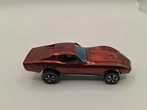 Hot Wheels Redline 1968 Custom Corvette US Red w Dark Interior Diecast - Picture 1 of 7