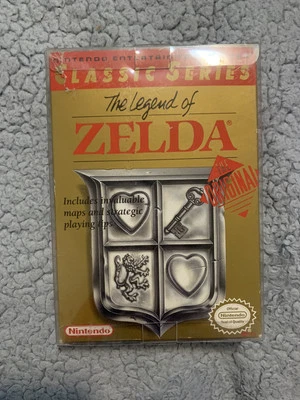 Legend of Zelda Classic Series Grey for Nintendo NES w/Box, Manual, Map CIB - Image 1 of 4