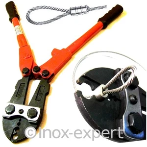 Pinza crimpatrice pinza crimpatrice per manicotti Nicopress fune metallica pressatrice schiacciamento - Foto 1 di 1