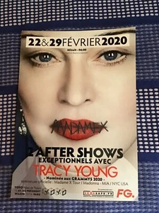 Madonna french flyer for tracy young madame x rare - Imagen 1 de 2