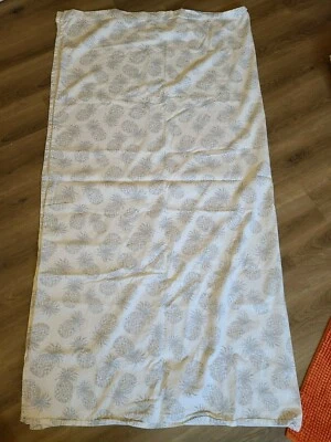 Tommy Bahama "Tossed Pineapples - Gray" Fabric Shower Curtain - Image 1 of 4