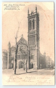 Postkarte Holy Trinity Church 19th & Walnut St Philadelphia Pennsylvania c1906 - Bild 1 von 2