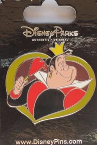 DISNEY WDW DLR VILLAINS IN FRAME SERIES QUEEN OF HEARTS HEART ALICE PIN - Picture 1 of 1