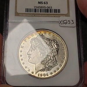 1904-O $1 Morgan Dollar - Glassy Proof-Like Obv - NGC MS 63 - VIDEO - SKU-X5233 - Picture 1 of 12