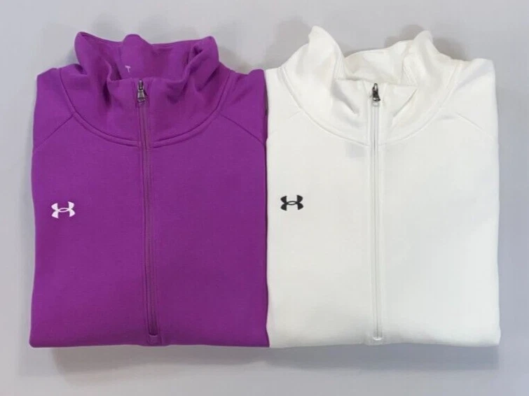 Women's Plus Under Armour Loose Fit Rival Fleece Half Zip Jacket NEW - Image 1 of 1