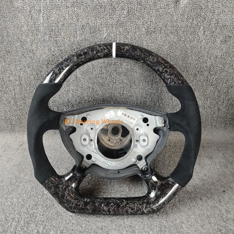 Carbon Fiber Black Alcantara Steering Wheel For 2006 Mercedes-Benz e320 e500 - Image 1 of 4