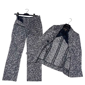 Louis Vuitton Leopard Print Pants Suit To Set Up Size 34 Made In France - Picture 1 of 9