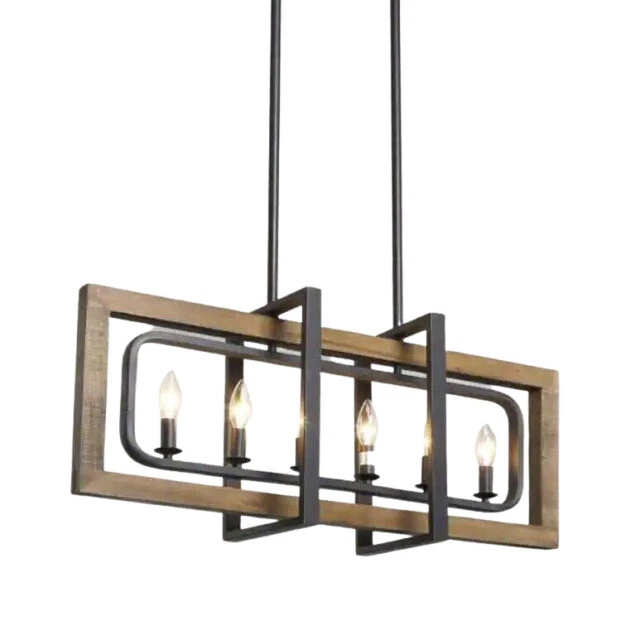 LNC A03429 21 inch Chandelier - Black