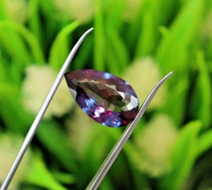 Earthmined Loose Alexandrite Gemstone 9Ct Pear Cut Alexandrite ring Gemstone - Picture 1 of 9