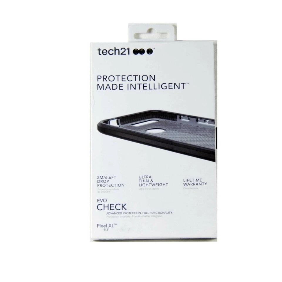 TECH21 CASE FOR GOOGLE PIXEL XL EVO CHECK IMPACT PROTECT SMOKEY BLK NEW T21-5492 - Image 1 of 3