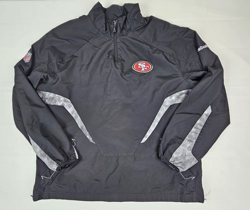 COACH Giacca Reebok San Francisco 49ers uomo XL. Carrozza vintage 2000 emessa Jim Harbaugh.