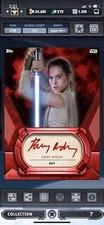 Topps Star Wars Digital Card Trader Red Signature Rey Insert