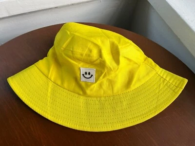Smiley Face 黄色水桶帽 均码 状况良好 — 第 1/4 张图片