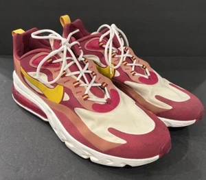 Nike Air Max 270 React Noble Red Dusty Peach Gold Sneakers AO4971-601 Mens Sz 12 - Picture 1 of 13