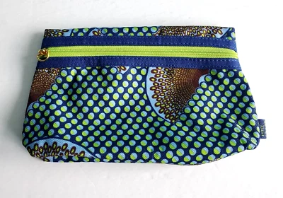 Estuche Bolsa de Cosméticos Maquillaje Estee Lauder Patrón Azul/Verde Foto 1 de 4