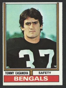 1974 Topps #347 TOMMY CASANOVA Cincinnati Bengals CREASE FREE- LSU Tigers 06 - Picture 1 of 2