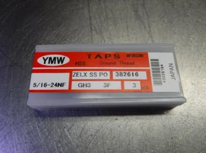 YMW 5/16-24 NF 3 Flute HSS SP Taps QTY3 ZELXSSPO5/16-24NFGH33F (LOC1865B) - Bild 1 von 4