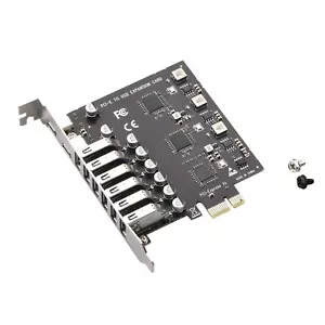 Expansion Card PCI-E to 8-Ports USB3.2 Gen1 Controller Type C 5Gbps Adapter - Picture 1 of 9